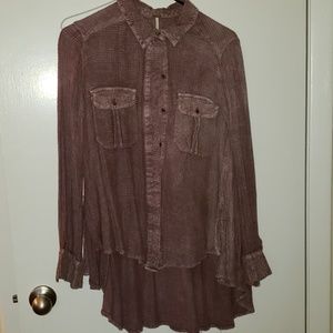 Button down flowy shirt